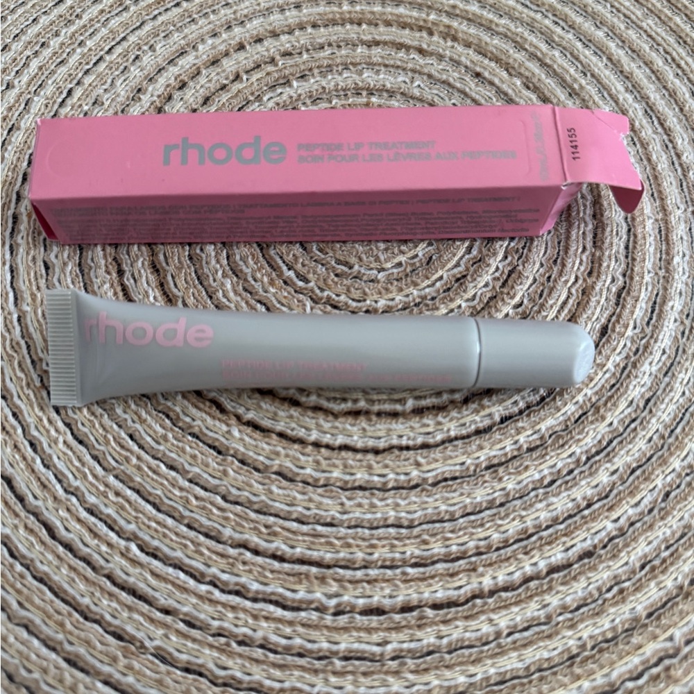 RHODE Pink Lip Treatment Box- salted caramel